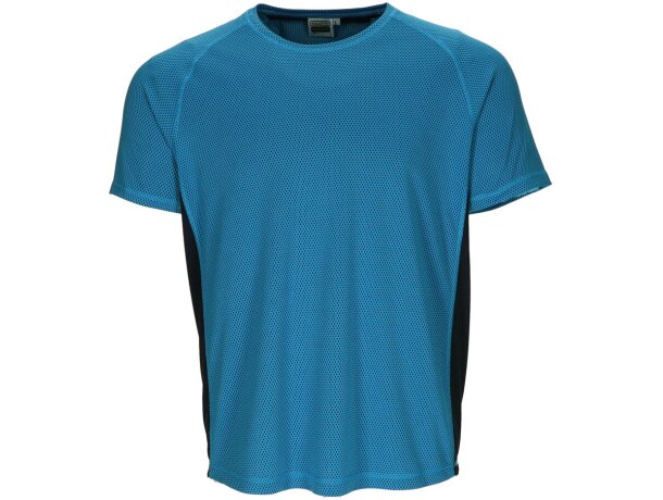 Camiseta tecnicas con logo Marathoner Valento tejido Dry-Knit bordado detalle 2