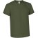Camiseta para personalizar con logo Racing Valento calidad-precio inmejorable 100% algodón 160 g/m2 verde militar