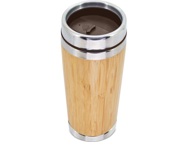 Vaso termo bambu doble capa 500ml Cue