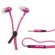 Auriculares cremallera Sany fucsia