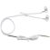 Auriculares cremallera Sany blanco