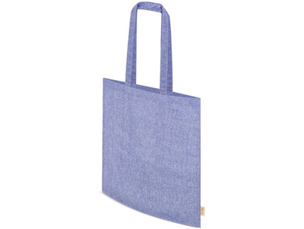 Bolsa de algodón reciclado azul