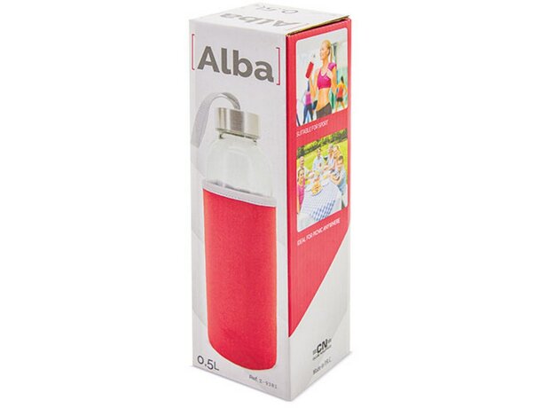 Bidon alba rojo