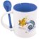 Mug sublimacion redonda con cuchara Neiva azul