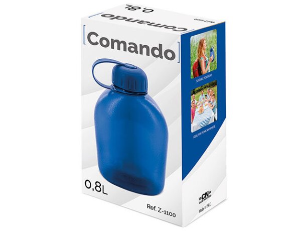 Botella Comando modelo cantimplora personalizada verde