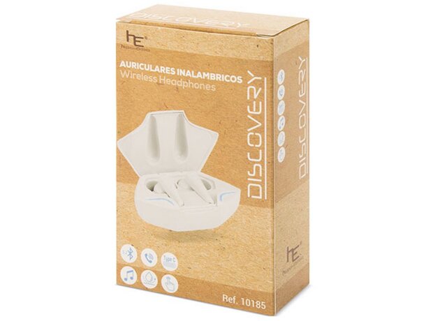 Auriculares inalambricos Discovery blanco