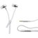 Auriculares cremallera Sany blanco