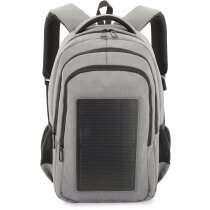 Mochila para portátil publicitaria con carga solar y puerto usb