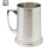 Tazas metálicas con doble capa de acero inoxidable Bergen 375ml Plata