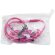 Auriculares cremallera Sany fucsia