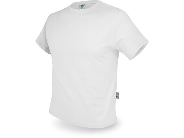 Camiseta de algodón 160g Natur blanco