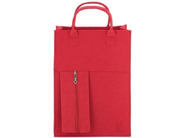 Bolsa de fieltro rpet Sandory rojo