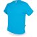 Camiseta de algodón 160g Natur azul