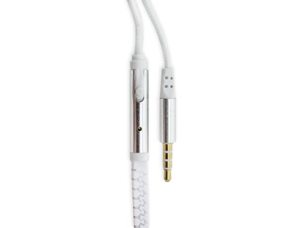 Auriculares cremallera Sany blanco