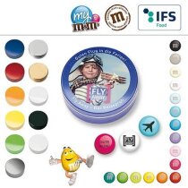 Lata de metal con m&m´s personalizada