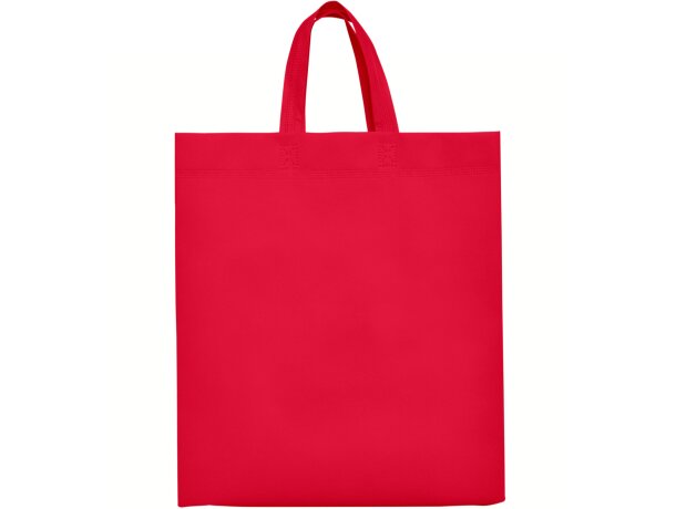 Bolsas non woven para empresas Lake termoselladas con fuelle lateral Rojo detalle 13