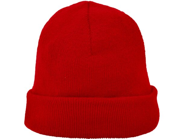 Gorro de invierno para merchandising con dobladillo acrílico 40 g/m2 Planet Rojo detalle 8