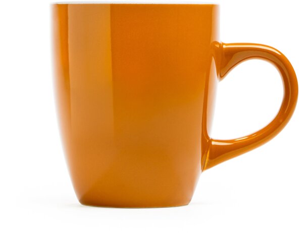 Tazas de cerámica Nolo esmalte a color aptas microondas lavavajillas 300ml Naranja detalle 17