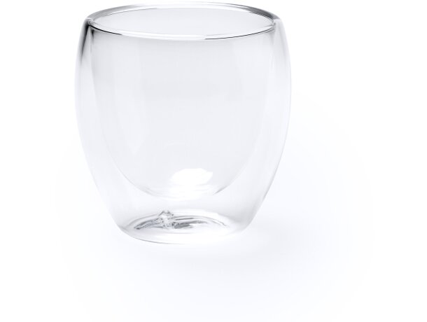 Set de 2 vasos cristal borosilicato 90ml Capsul Transparente detalle 4