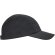 Gorra running para publicidad Mercury ligera tres paneles ajustable velcro Negro detalle 13