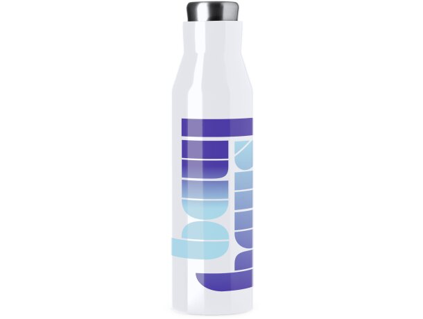 Botellas de acero inoxidable Torke termo 600ml doble pared blancas Blanco detalle 1