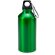 Botellas de aluminio con mosquetón Athletic 400ml colores divertidos Verde helecho detalle 7