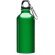 Botellas de aluminio con mosquetón Athletic 400ml colores divertidos Verde helecho