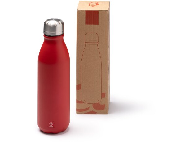 Botellas de aluminio Kisko reciclado de 550ml para tu día a día Blanco detalle 2