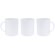 Tazas reutilizables Parcha de PLA con capacidad de 350ml Blanco detalle 3