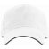 Gorra de béisbol barata algodón 170 g/m2 Eris Blanco detalle 4