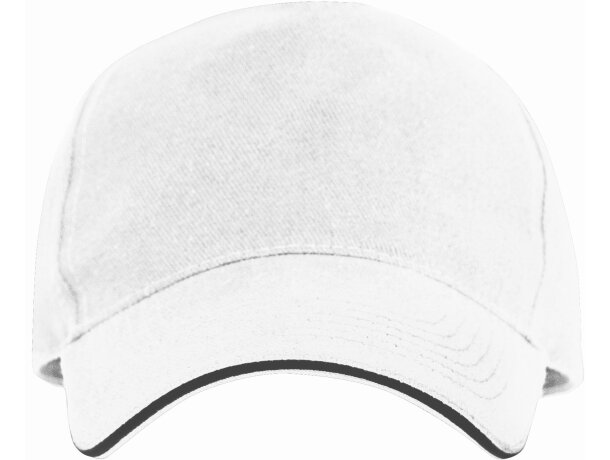 Gorra de béisbol barata algodón 170 g/m2 Eris Blanco detalle 4