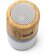 Altavoces con luz led multicolor Ozcan cuerpo de bambú y batería recargable Bambu detalle 4