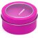 Velas Flake aromáticas de vainilla en recipiente metálico con ventana Fucsia