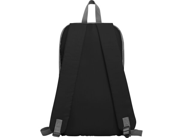 Mochila infantil bolsillo frontal con cierre de poliéster 145 g/m2 Sison Negro detalle 10