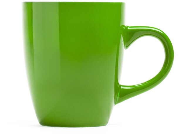 Tazas de cerámica Nolo esmalte a color aptas microondas lavavajillas 300ml Verde oasis detalle 11