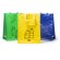 Set de 3 bolsas de reciclaje pp women laminado asas reforzadas Verde/azul/amarillo detalle 1