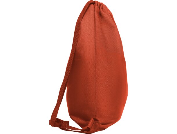 Mochila saco publicitaria Zorzal deportiva diseño plano fácil personalización Rojo detalle 26