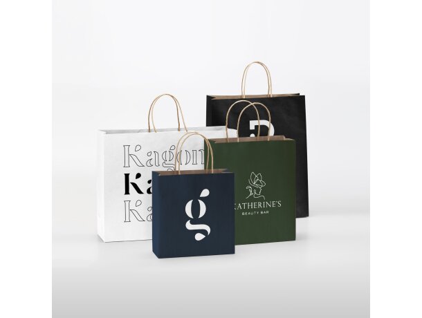Bolsas de papel kraft serigrafiada con tu logo