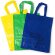 Set de 3 bolsas de reciclaje pp women laminado asas reforzadas Verde/azul/amarillo detalle 4