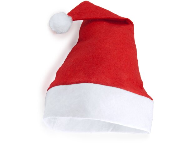 Gorro navidad Santa con borla y banda blanca ideal para celebraciones Blanco detalle 3