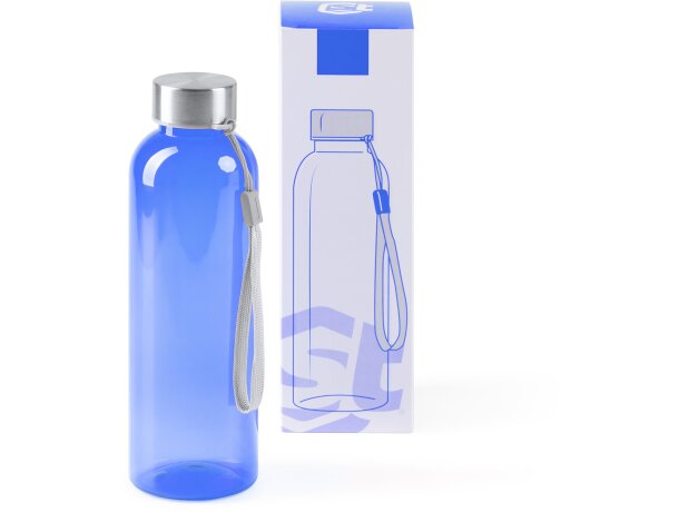 Botellas de acero inoxidable bidón rpet Valsan 600ml diseño ecológico Transparente detalle 1