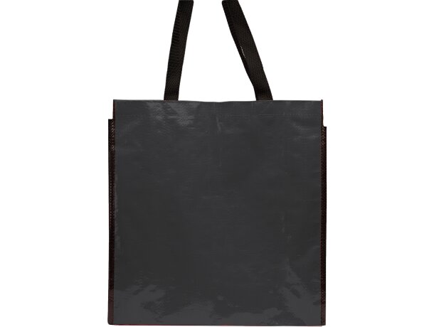 Bolsa de compra personalizada Coast brillante y resistente Negro detalle 6