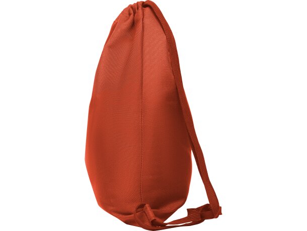 Mochila saco publicitaria Zorzal deportiva diseño plano fácil personalización Rojo detalle 25