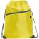 Mochilas sacos publicitarias Ninfa con cordones bolsillo y salida cables Amarillo