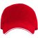 Gorra de béisbol barata algodón 170 g/m2 Eris Rojo detalle 32