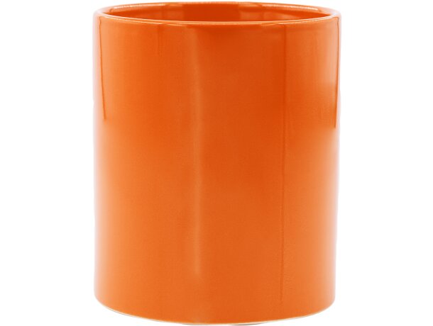 Tazas coloridas Papaya de cerámica 370ml aptas para microondas y lavavajillas Naranja detalle 17