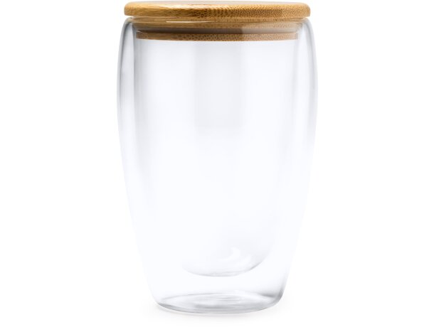 Vasos de cristal corporativos Vertus doble pared borosilicato 350ml Transparente detalle 3