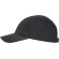 Gorra running para publicidad Mercury ligera tres paneles ajustable velcro Negro detalle 12