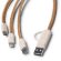 Cargadores USB versátiles y sostenibles con Metrik cable 5 en 1 ecoamigable Crudo detalle 1