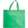 Bolsas de non woven con Orca laminada mate asas reforzadas RPET Verde helecho detalle 9